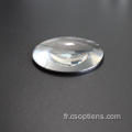 62 mm de diamètre. Lentille ménisque sphérique à revêtement AR